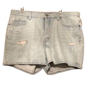 Old Navy Slouchy Straight Button Jean Shorts NWT Size 14
